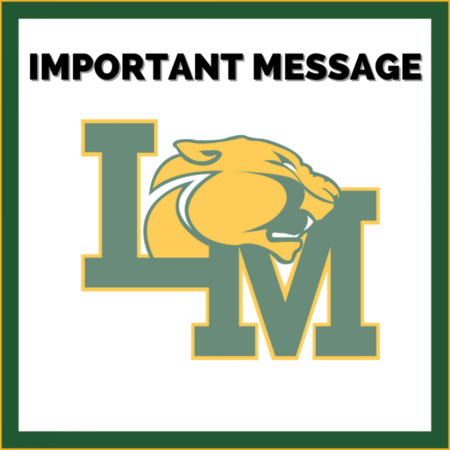 LM Logo with Important Message as text